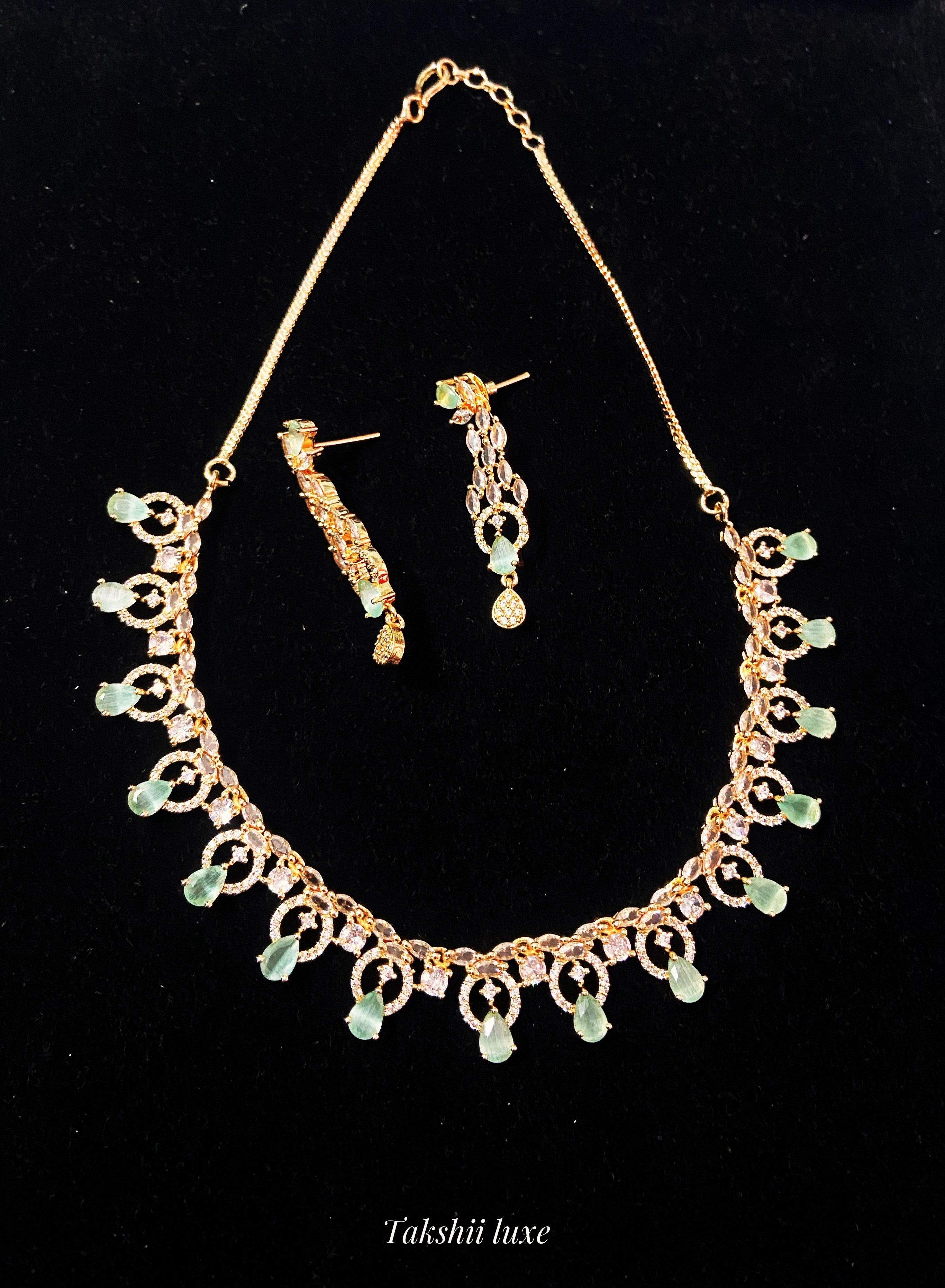 Samantha Set - Necklace, store Bracelet and Earrings